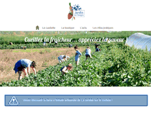 Tablet Screenshot of jardindemarigny.com